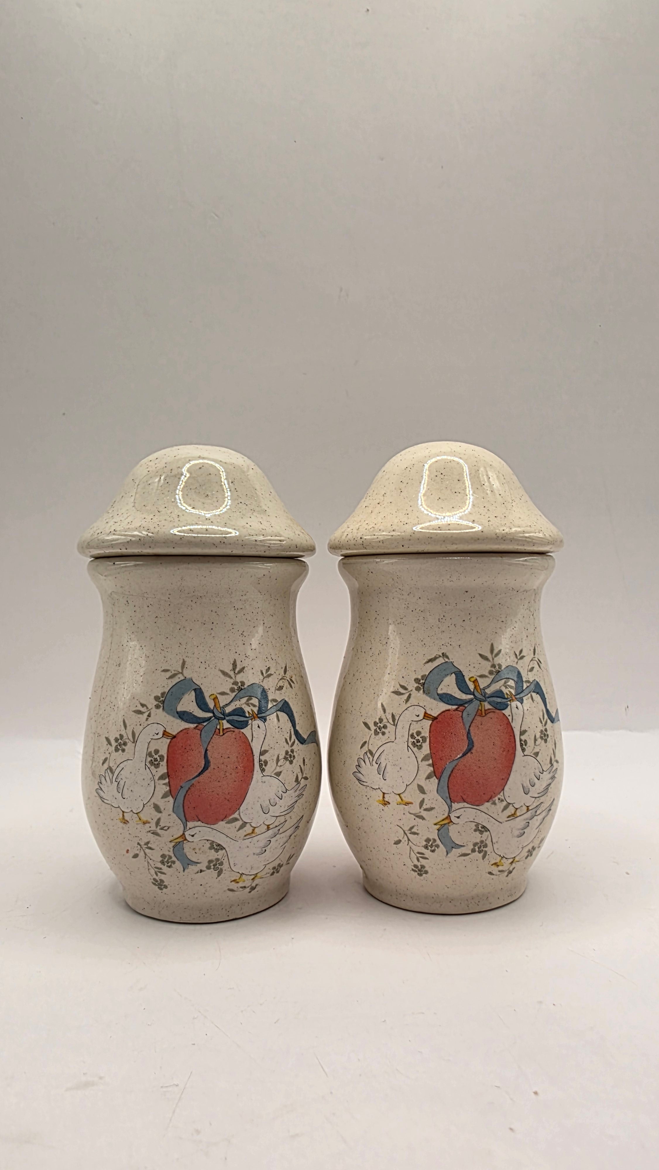 Set of two Goose Spice Jars