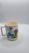 Plastic smurfs cup
