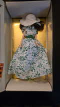 World Dolls Scarlett White and Green Dress
