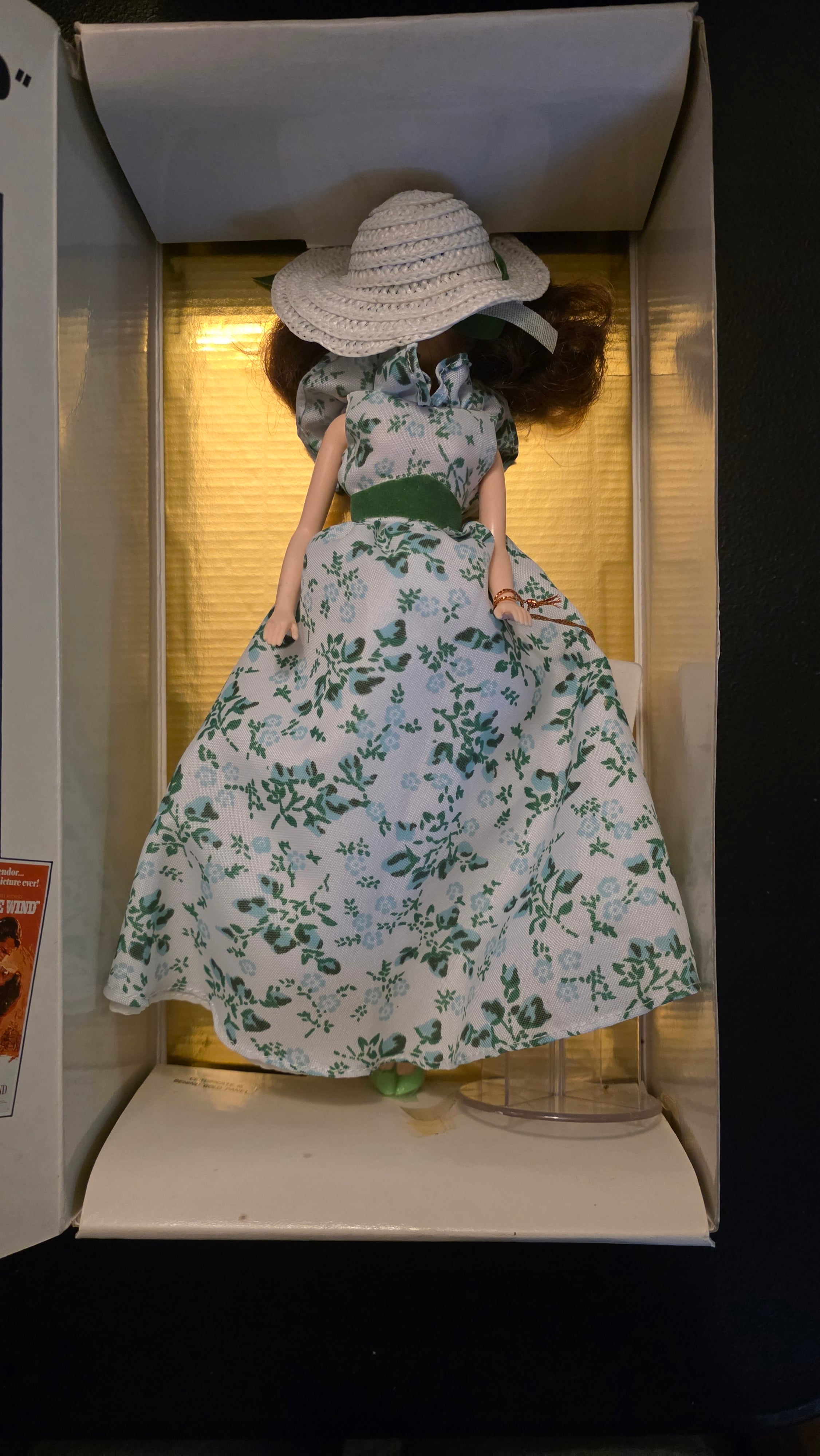 World Dolls Scarlett White and Green Dress