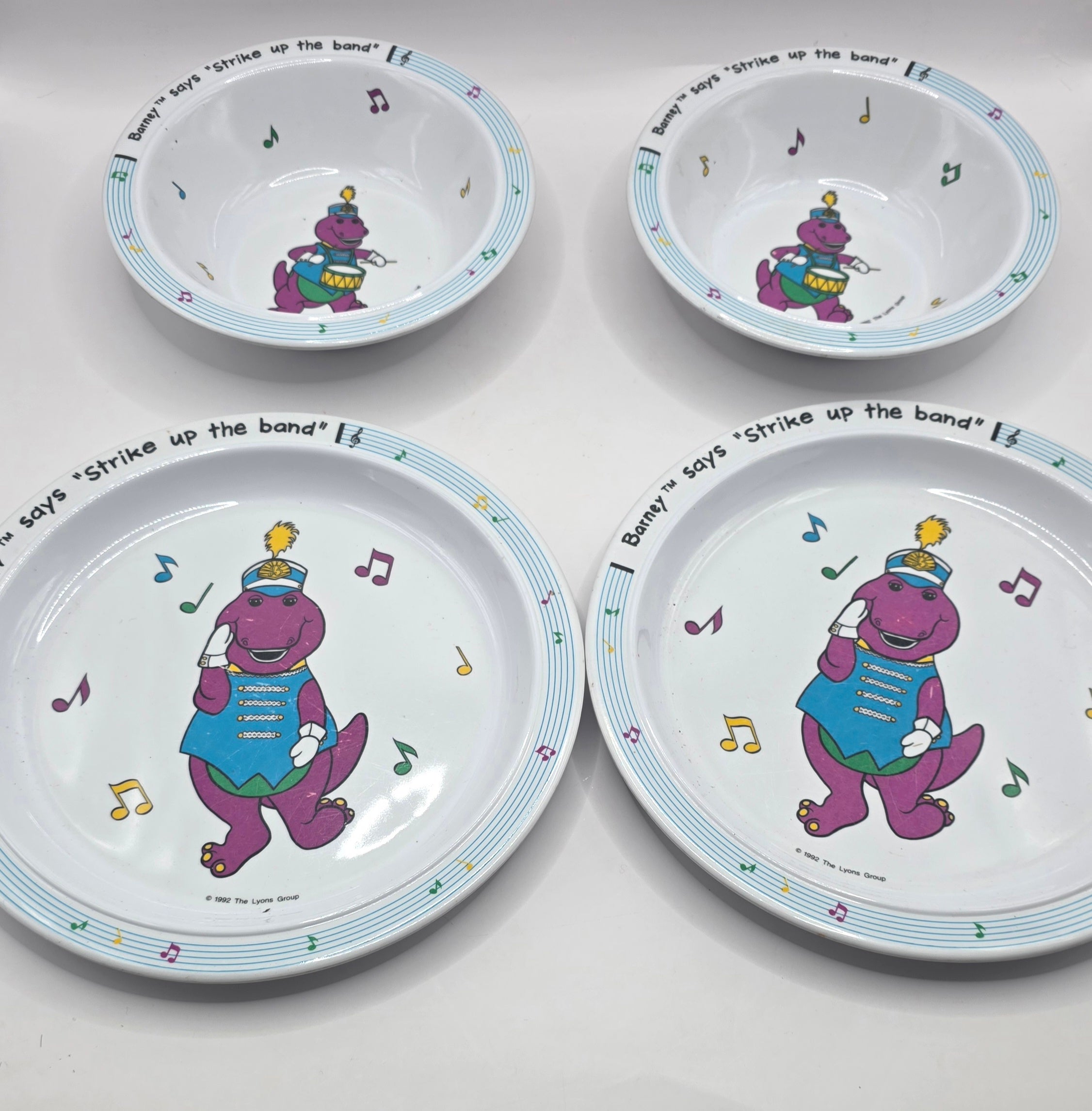 Barney Plate and Bowl