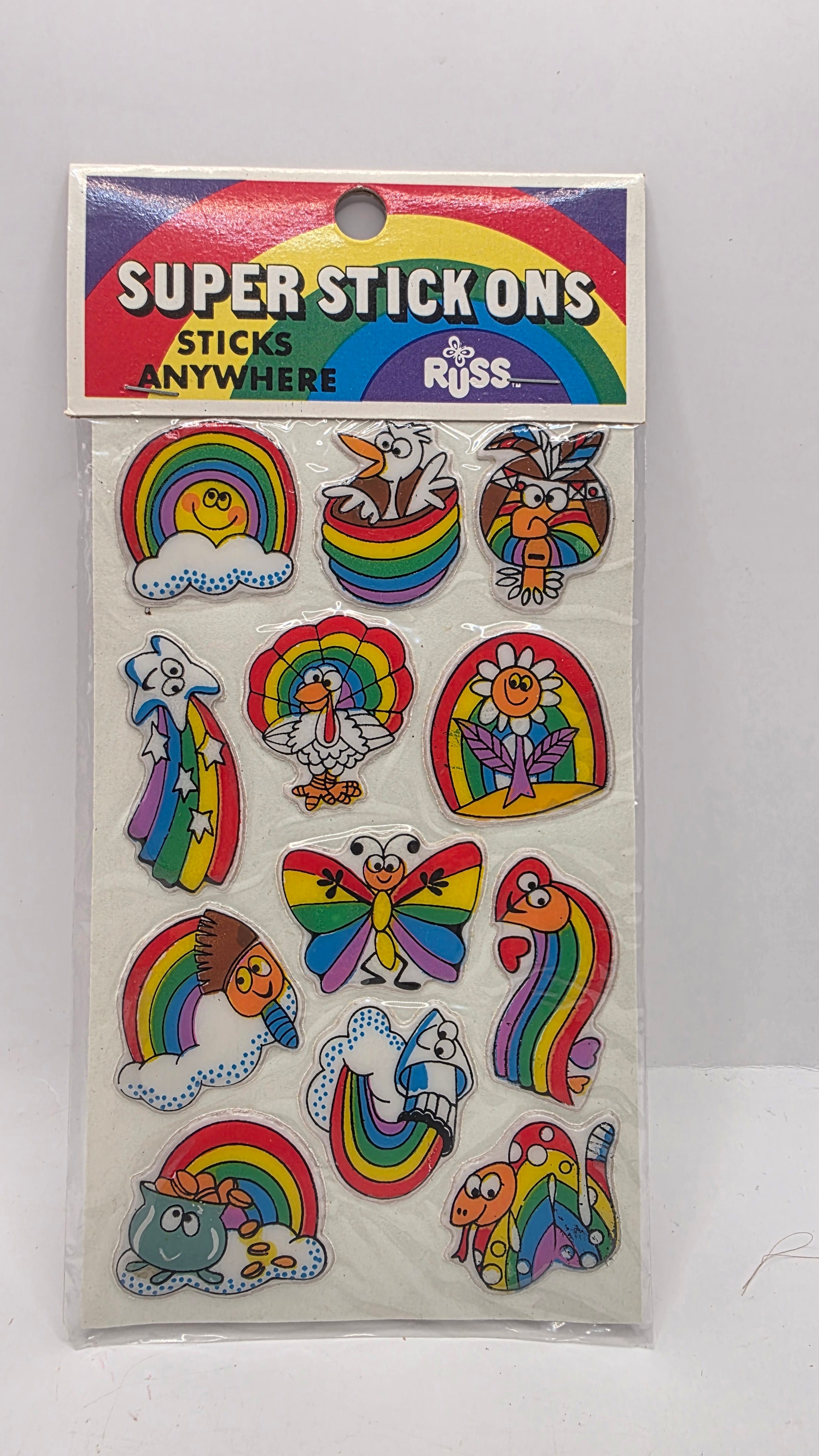 Rainbow Puffy Stickers