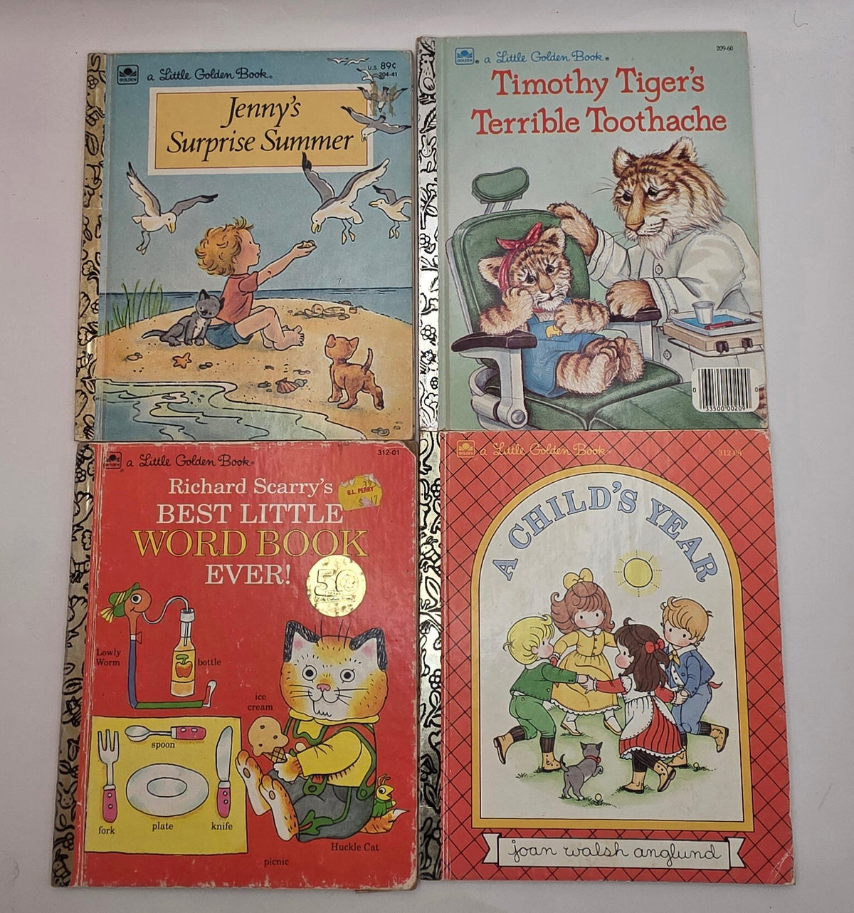 Little Golden Books, Set of Four (JSS, TTTT, BLWB, ACY)
