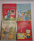 Little Golden Books, Set Of Four (RAF, T&H, HTG, BLWBE)