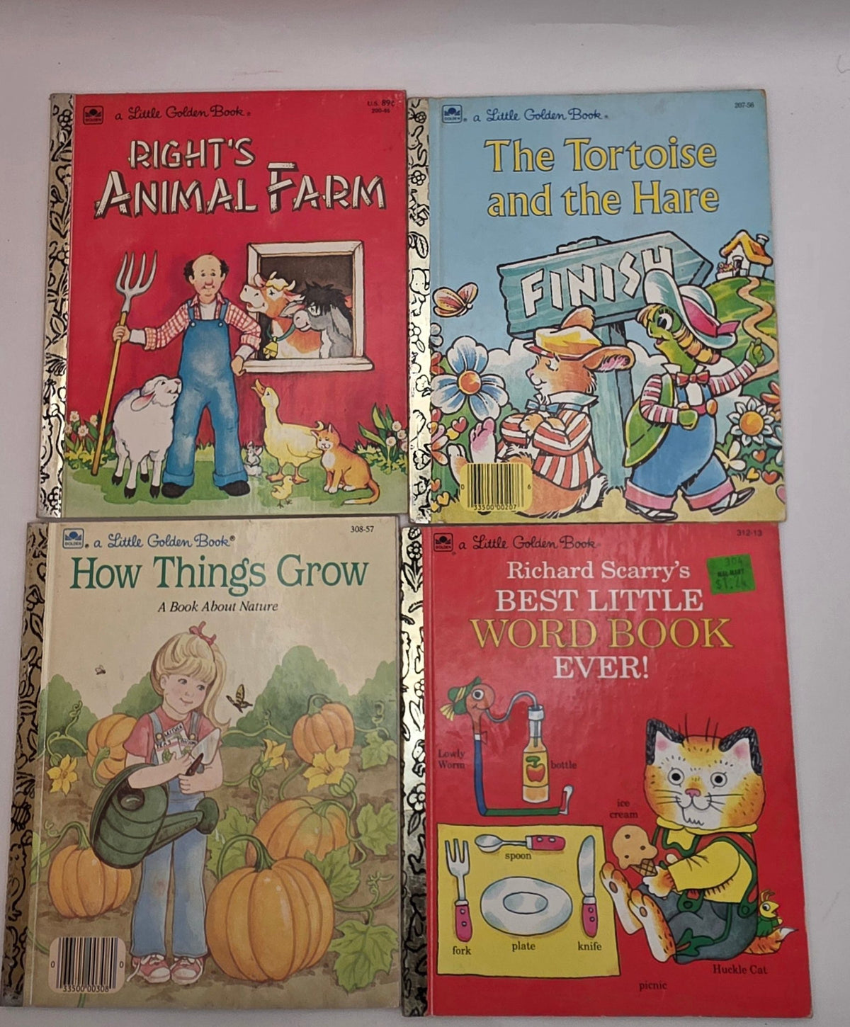 Little Golden Books, Set Of Four (RAF, T&H, HTG, BLWBE)