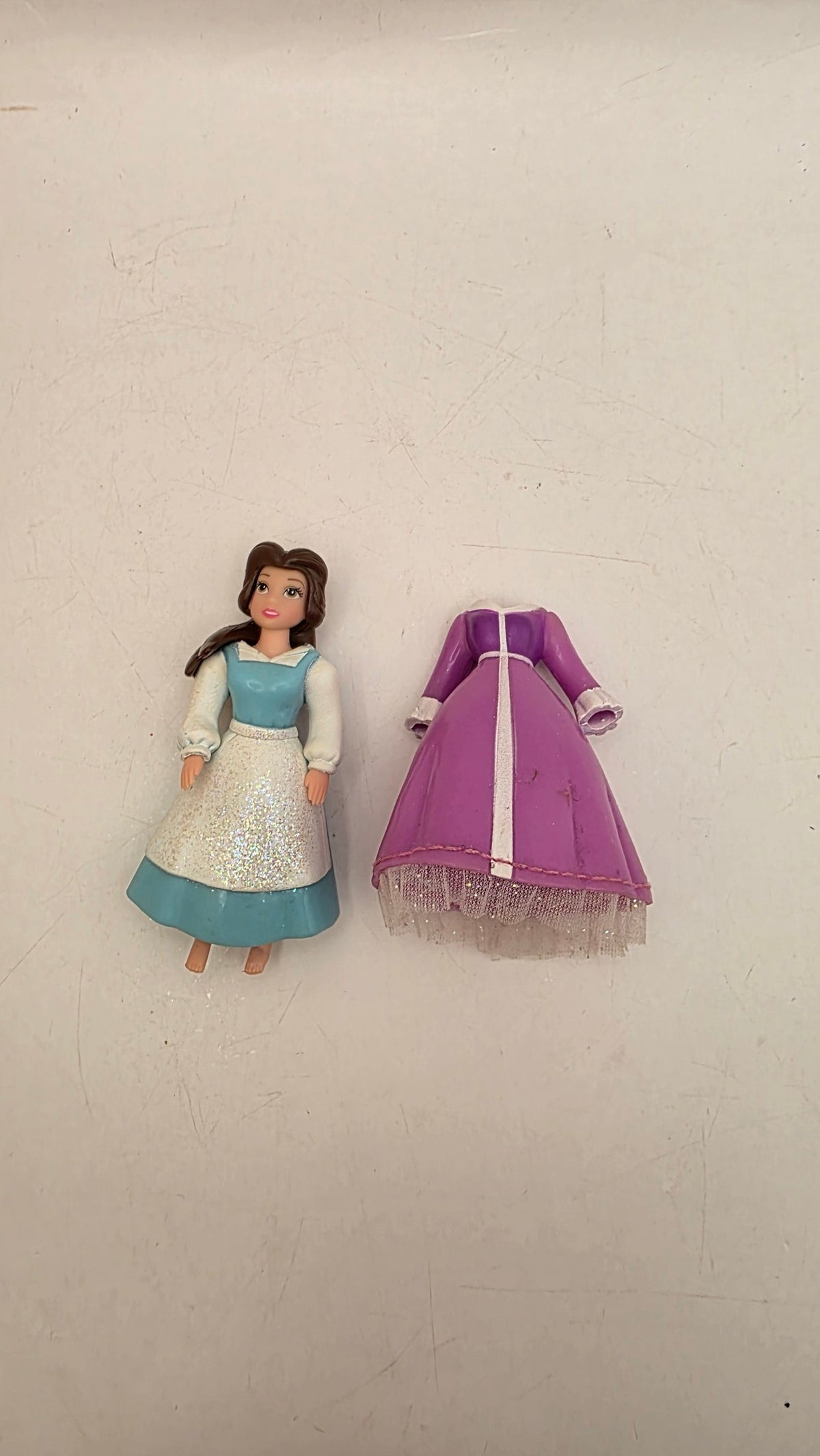 Belle and Ariel Polly Pockets