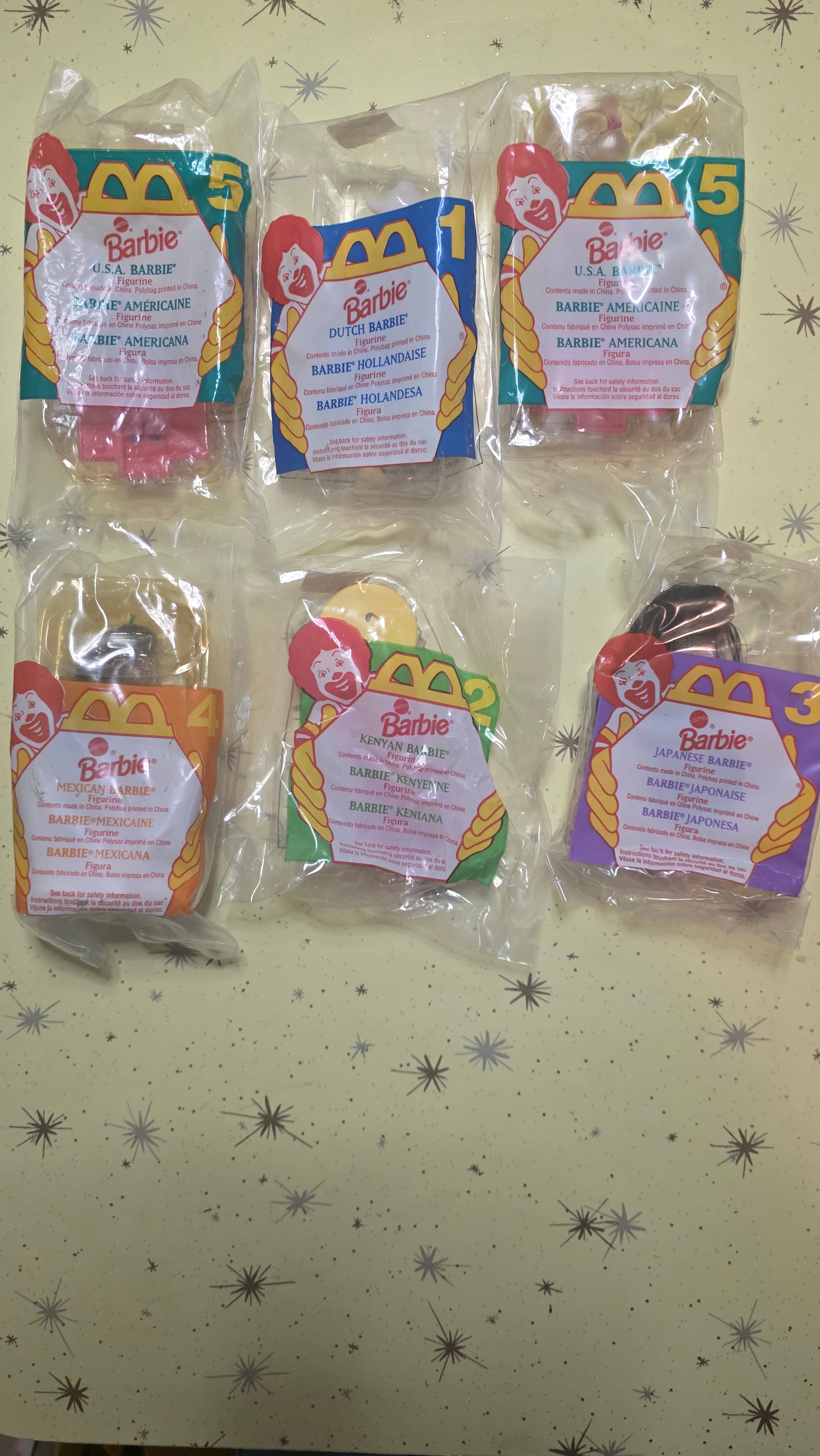 World Barbie McDonald's Toys
