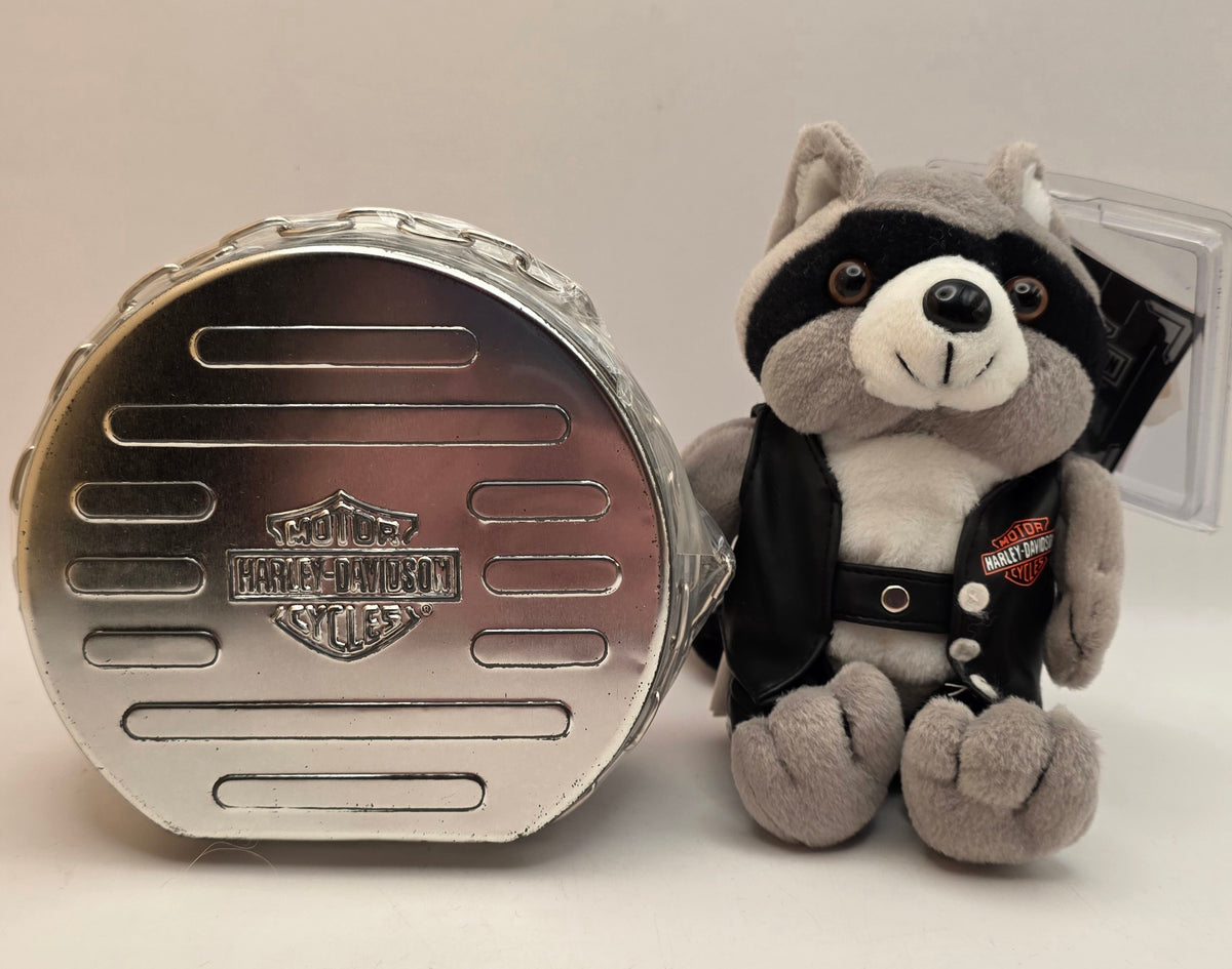 Harley Motorcycle Tin and Plush