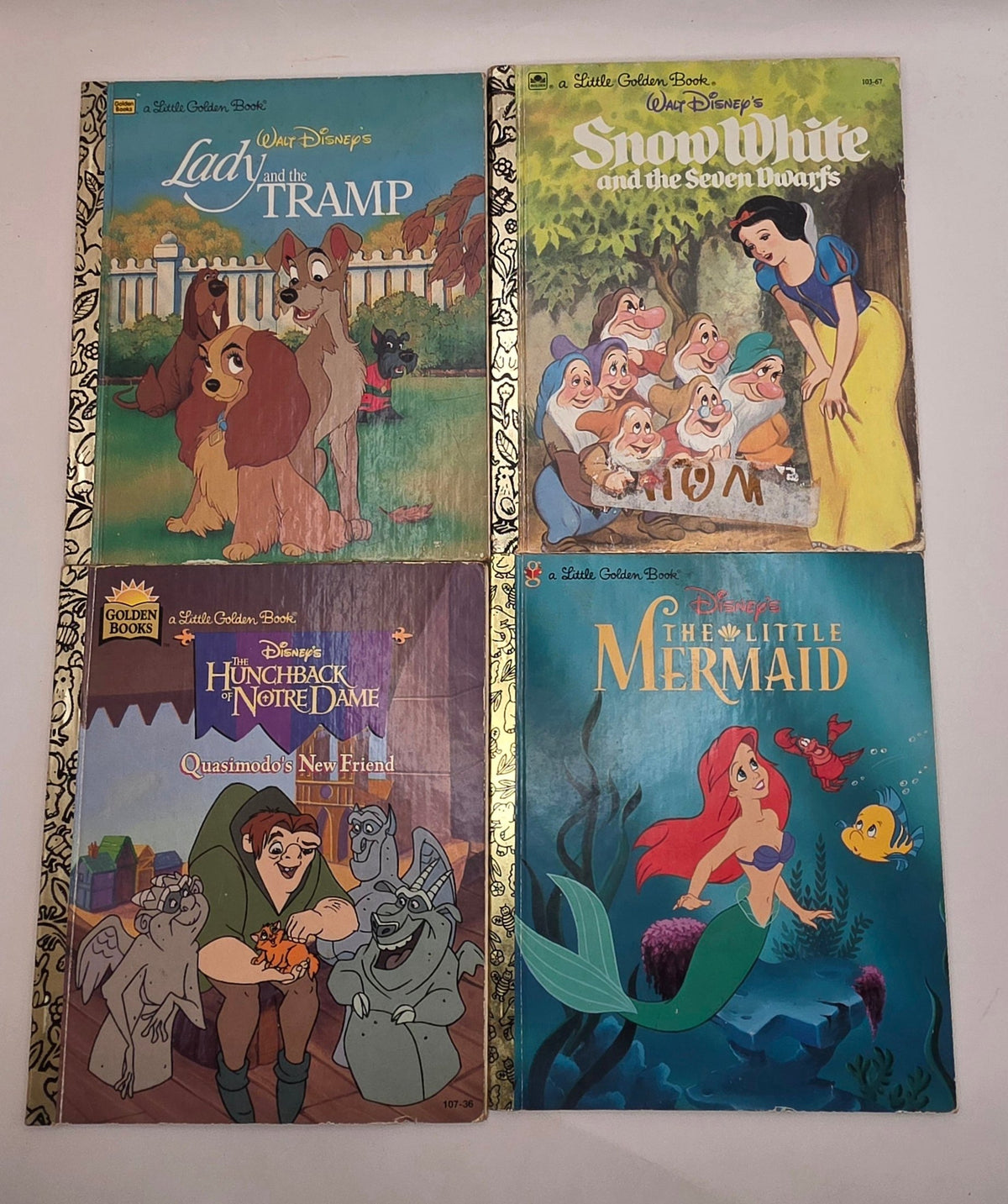 Little Golden Books, Set of Four Disney