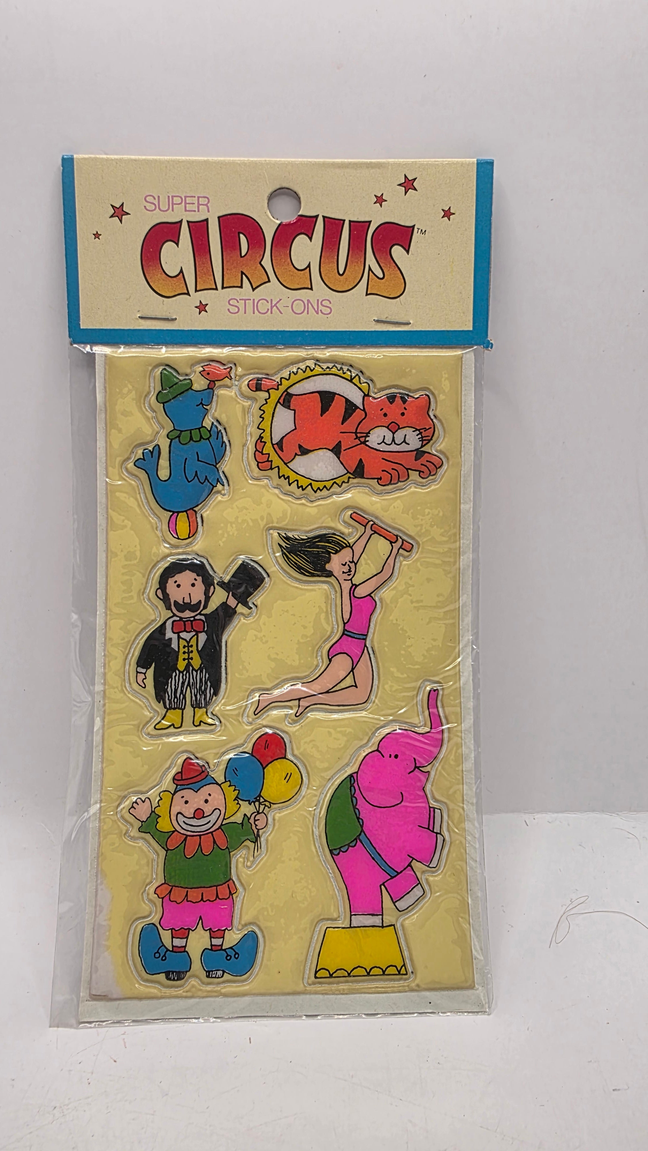Circus Puffy Stickers
