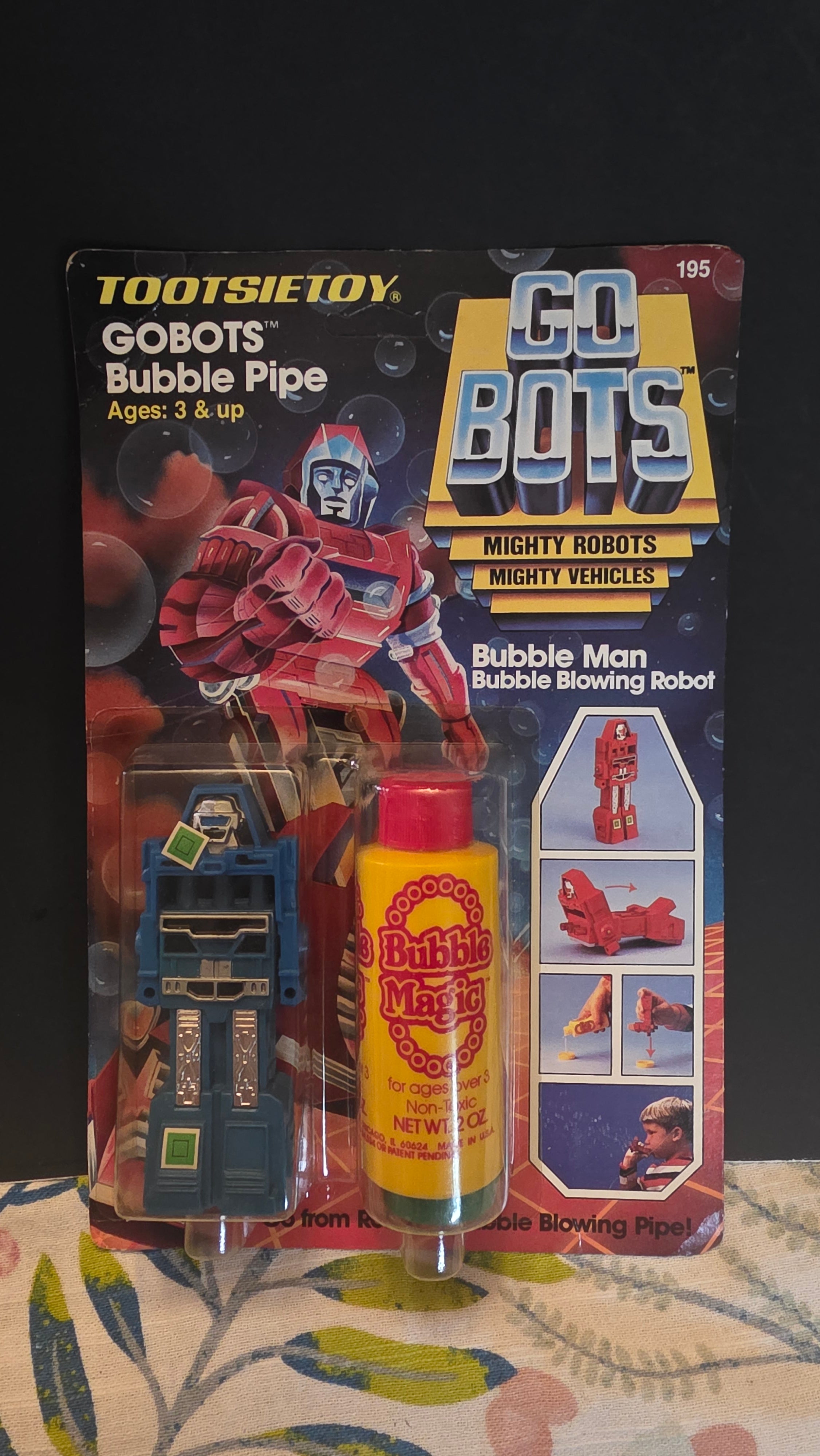 Vintage Go Bots Bubble Figures