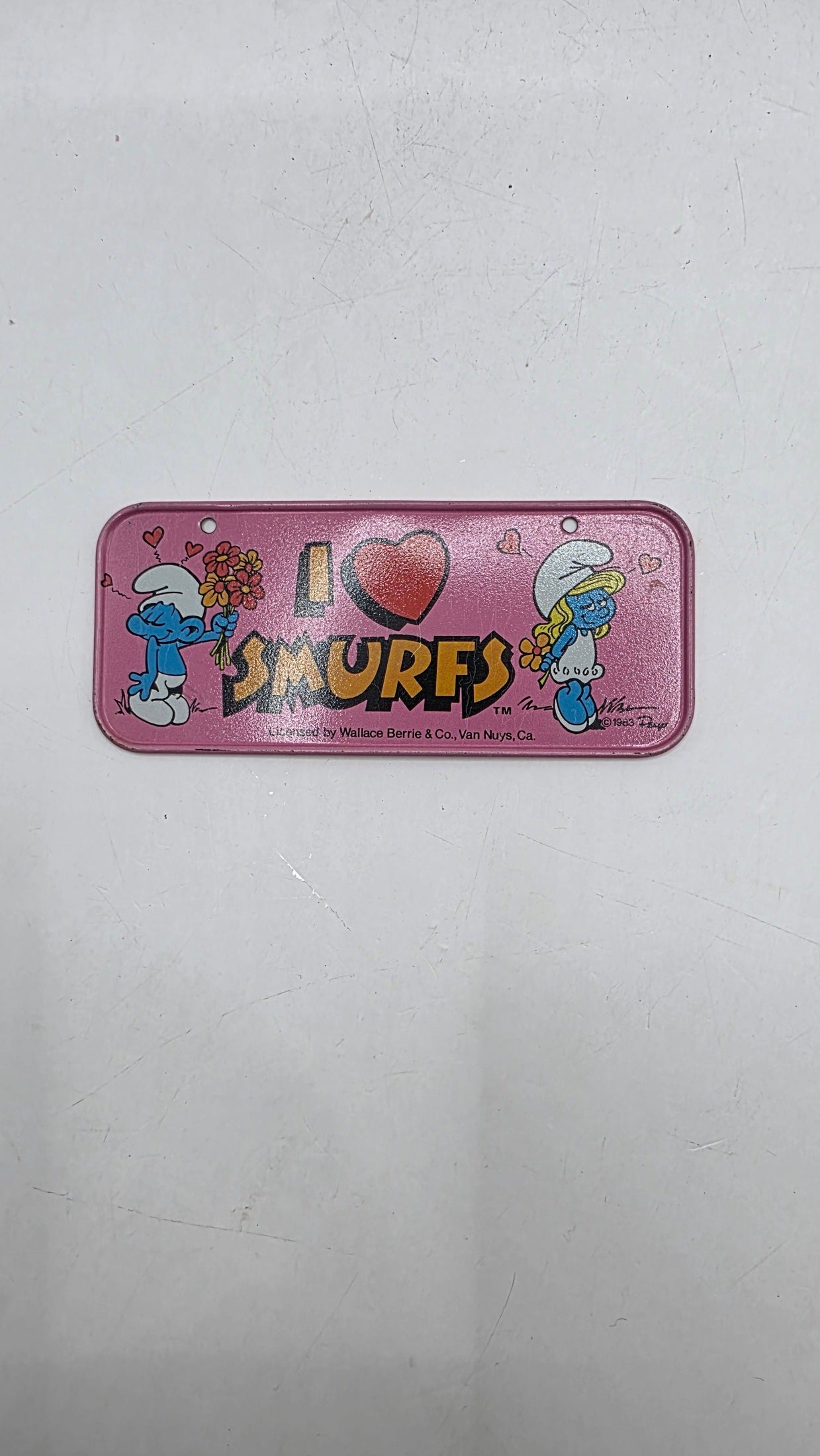 I Heart Smurfs Mini Plate
