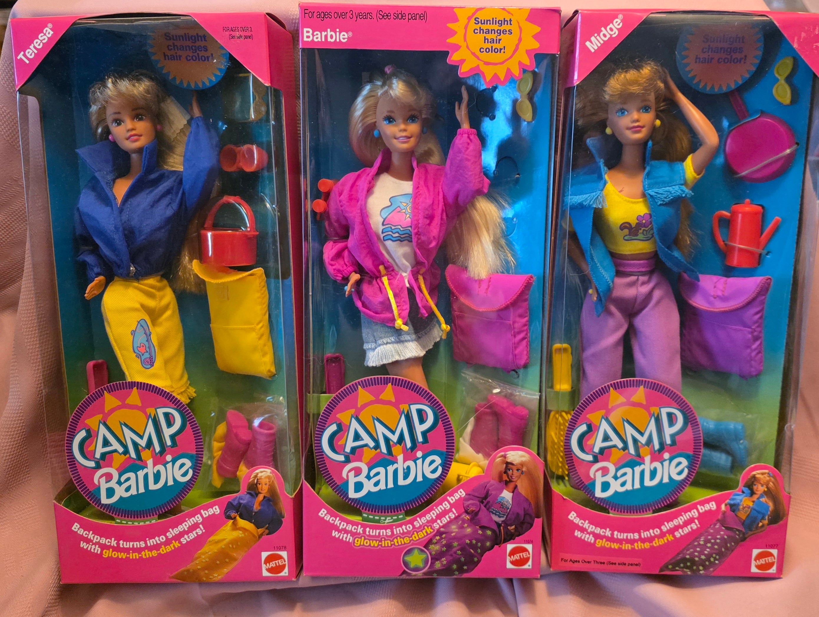 Camping Barbie Set of 3