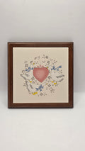 Glass Framed Goose Tile
