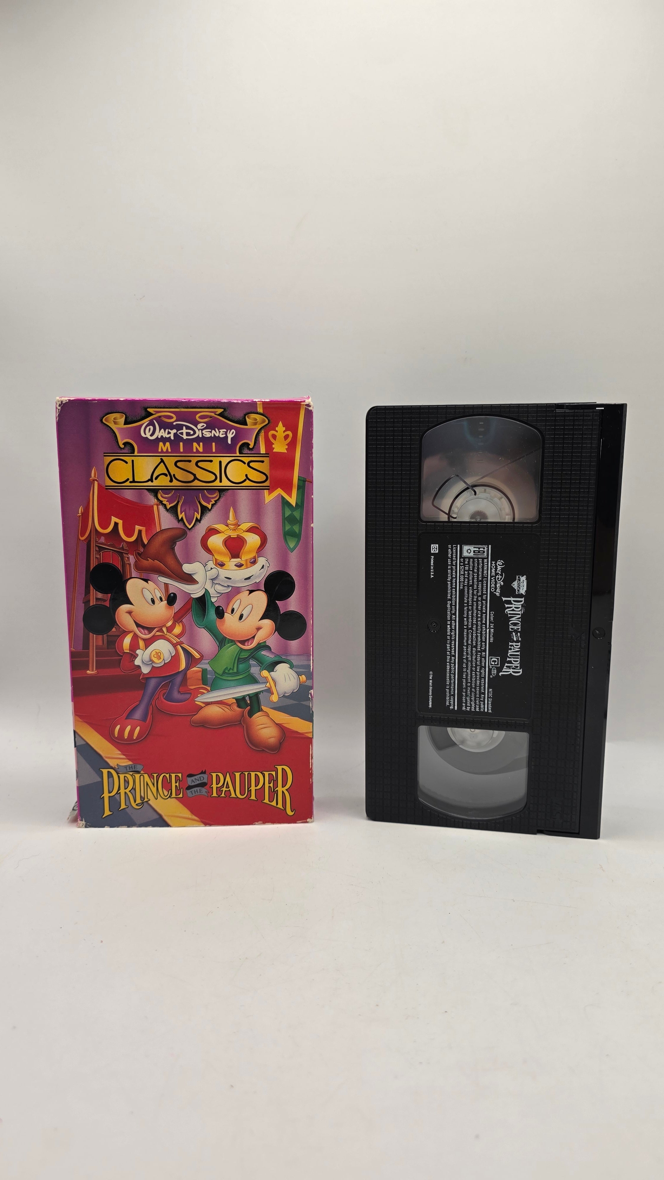 Mickey Mouse Prince and the Pauper VHS