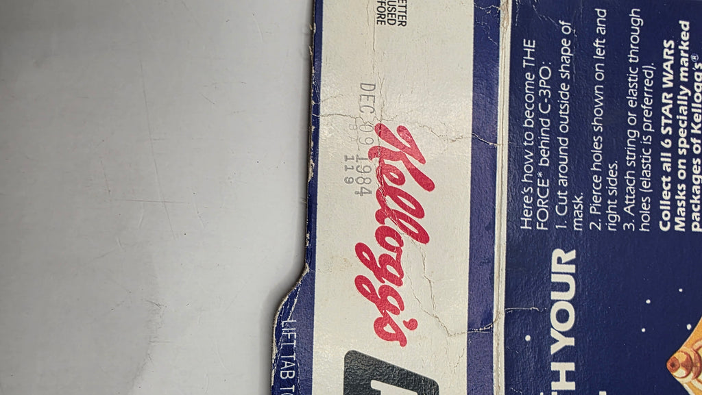 Kellogg's C-3PO Cereal Box