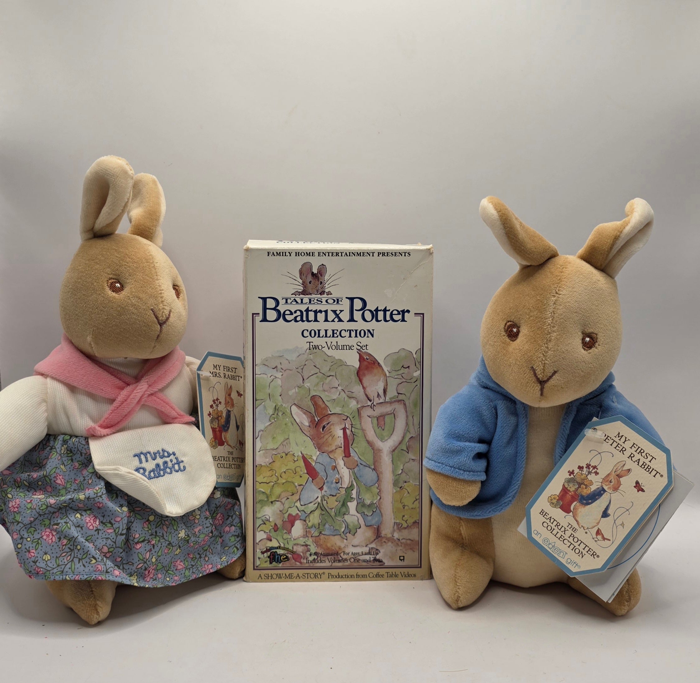Beatrix Potter Two Plush and VHS