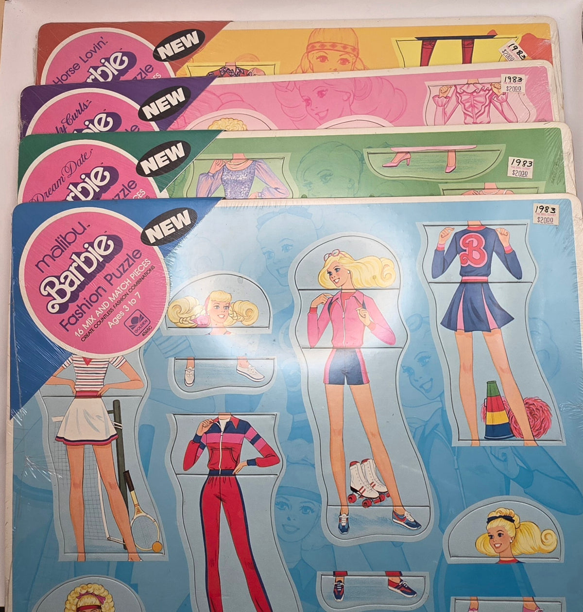 1983 Barbie Dress-Up Puzzles