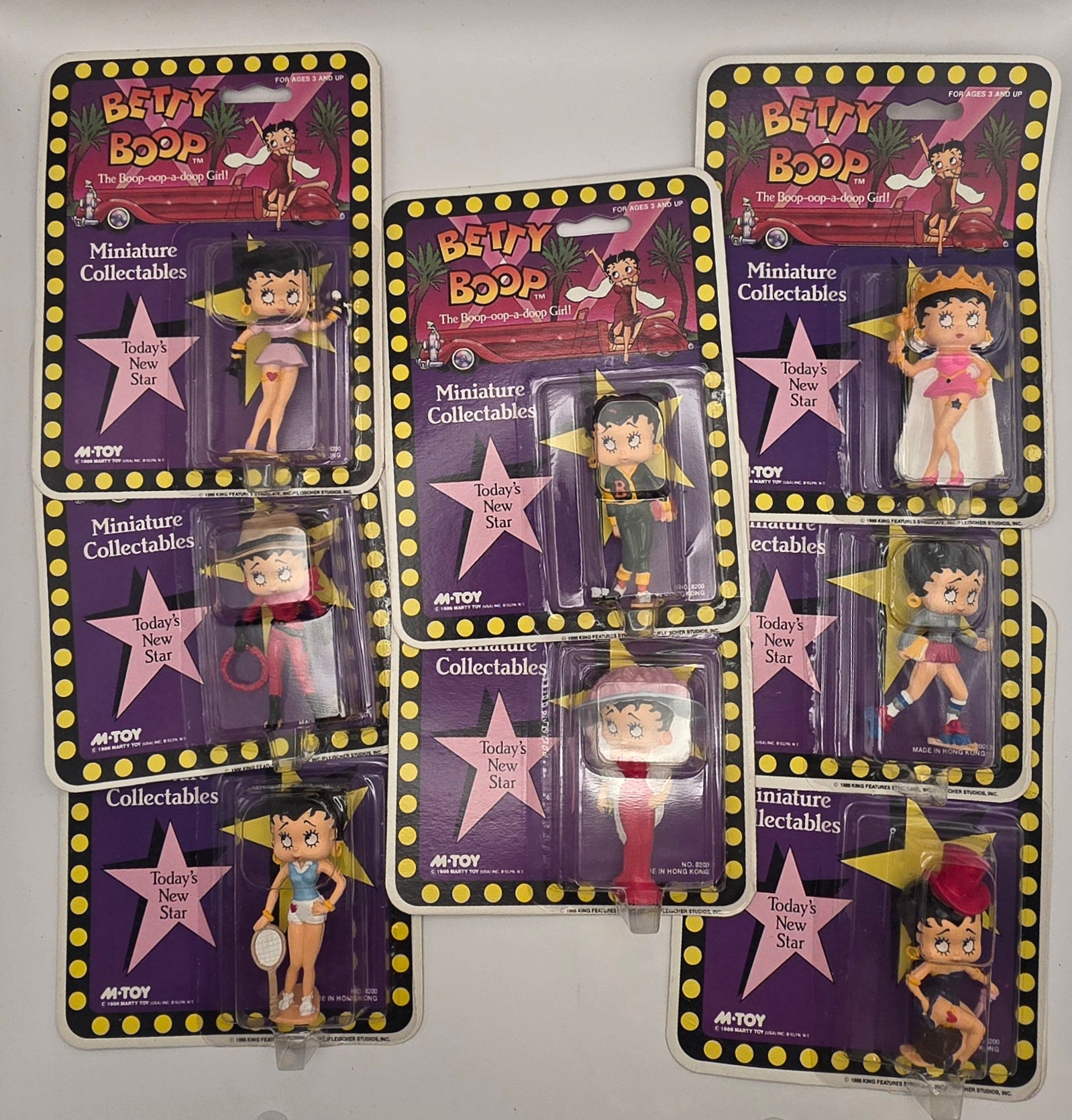 Vintage Betty Boop Figures Full Set Of 8