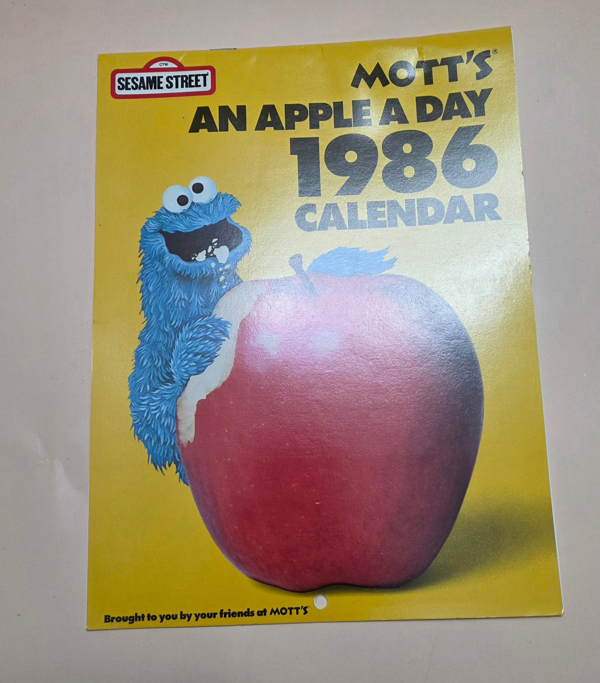 1986 Sesame Street Calendar