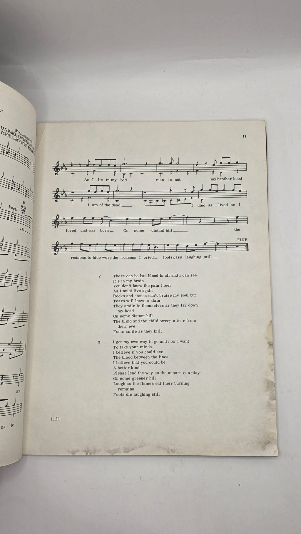 Deep Purple Music Book