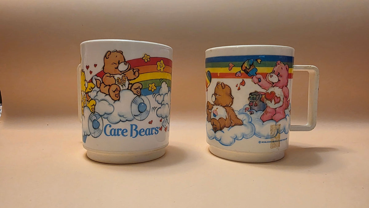 Set of Two Care Bears Plastic Cups