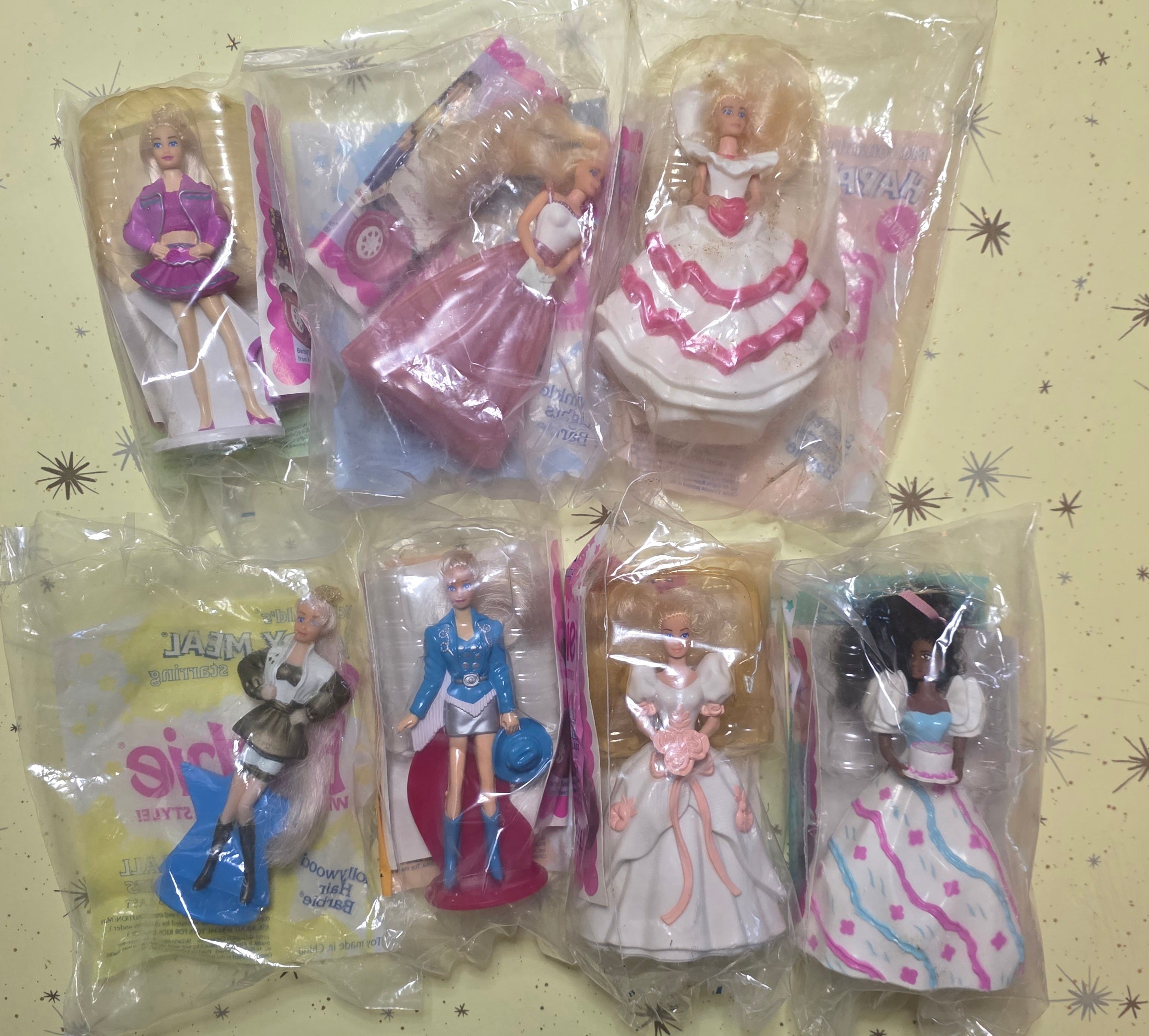 Hair You Can Style Barbie Happy Meal Toy Lot