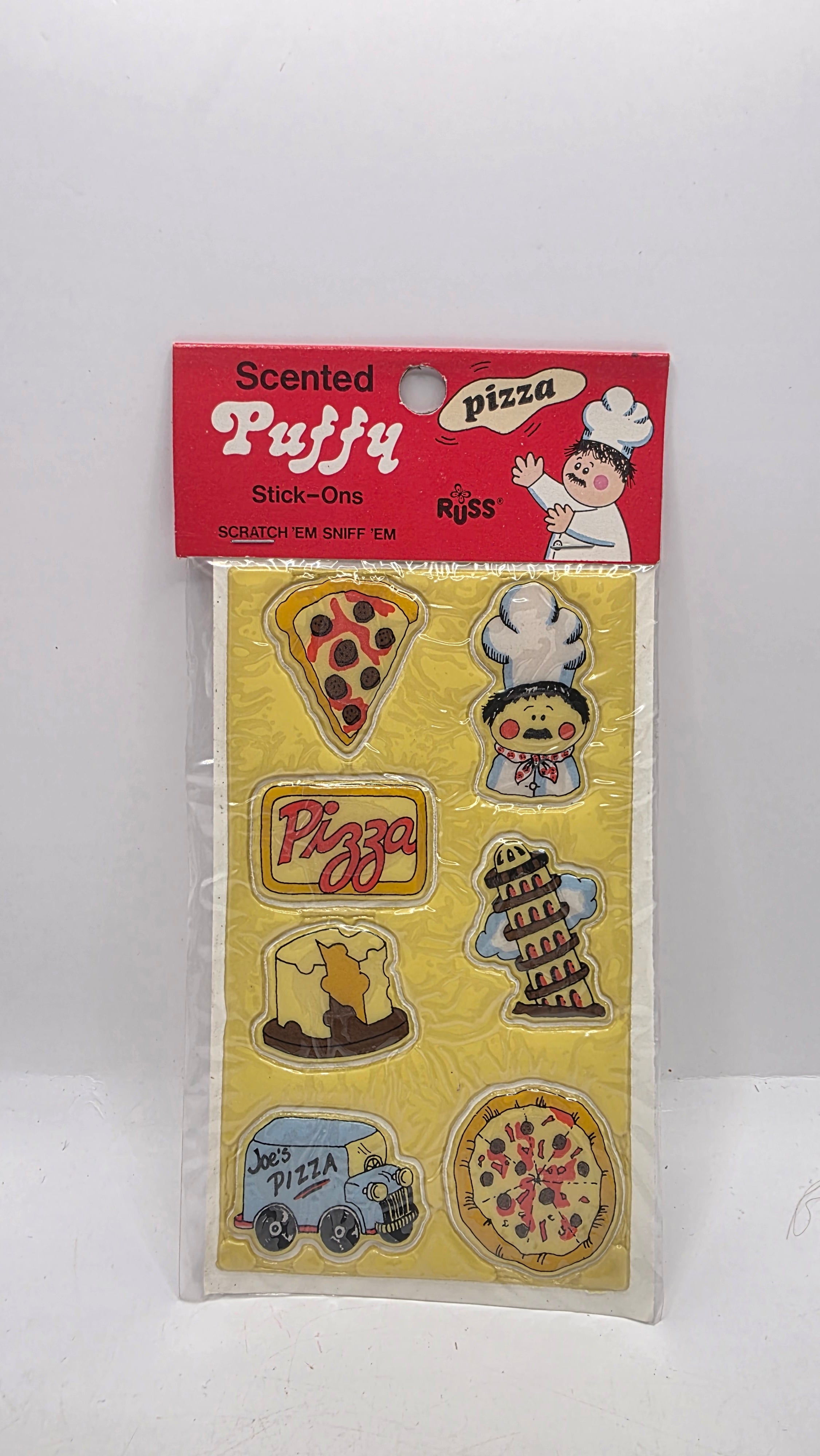 Pizza Smelly Puffy Stickers