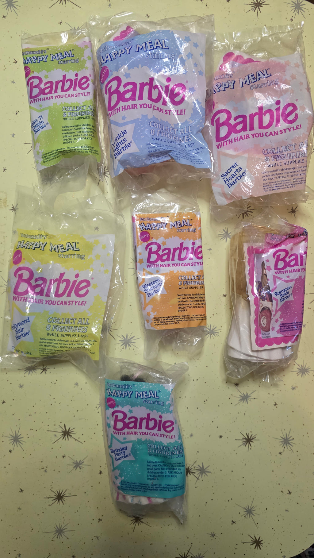 Hair You Can Style Barbie Happy Meal Toy Lot