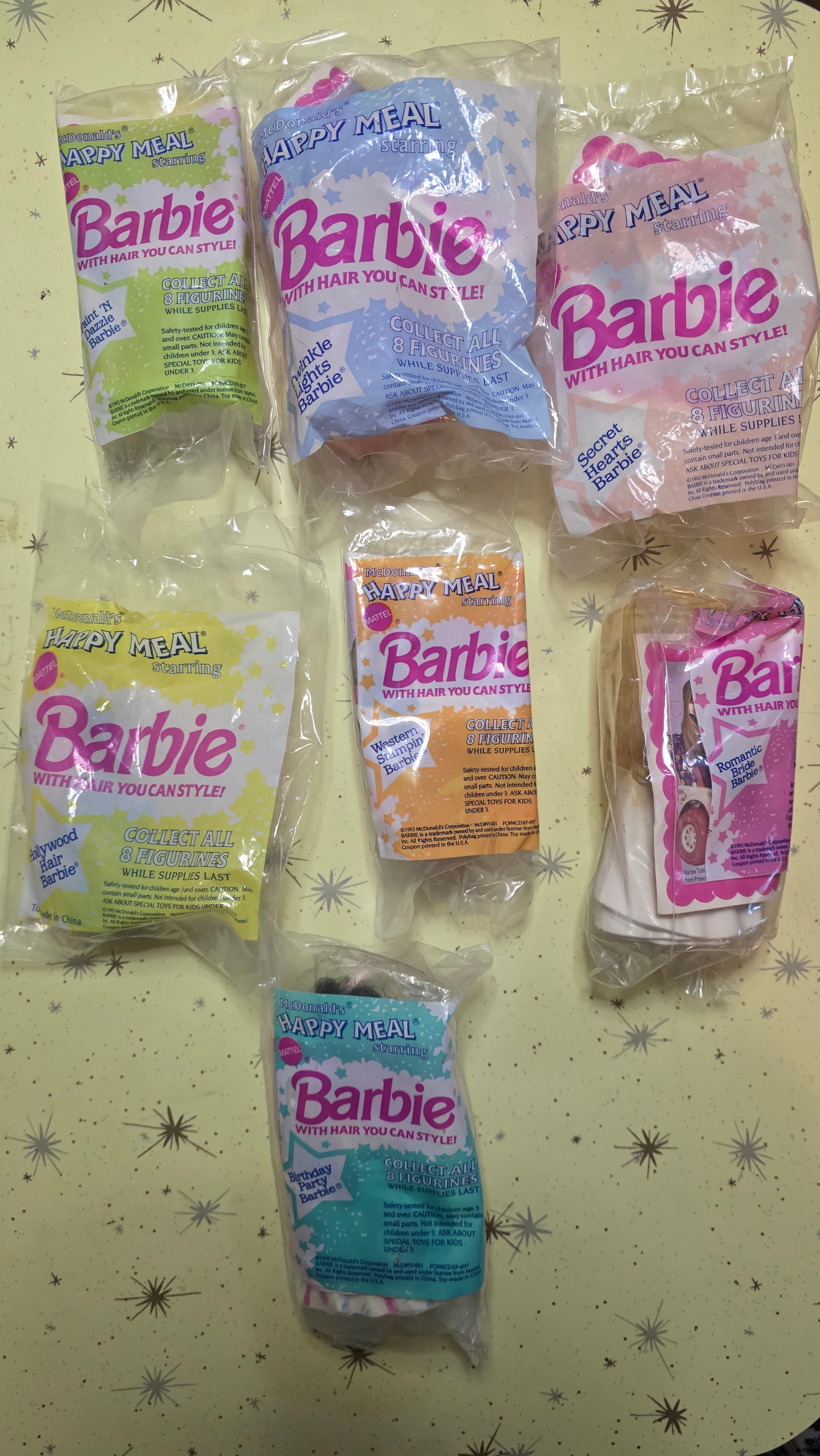 Hair You Can Style Barbie Happy Meal Toy Lot