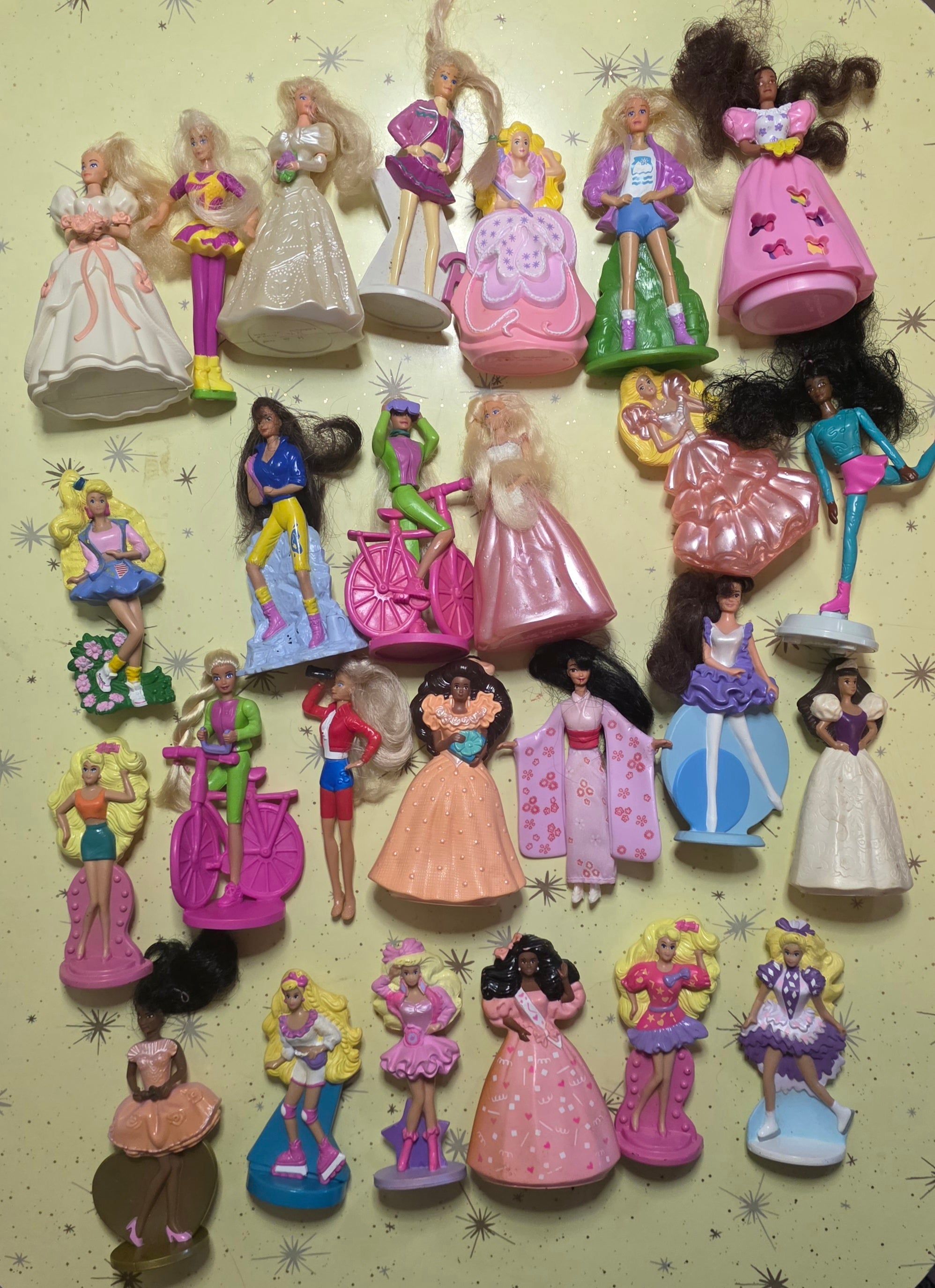 Lot of McDonald's Barbie Toys