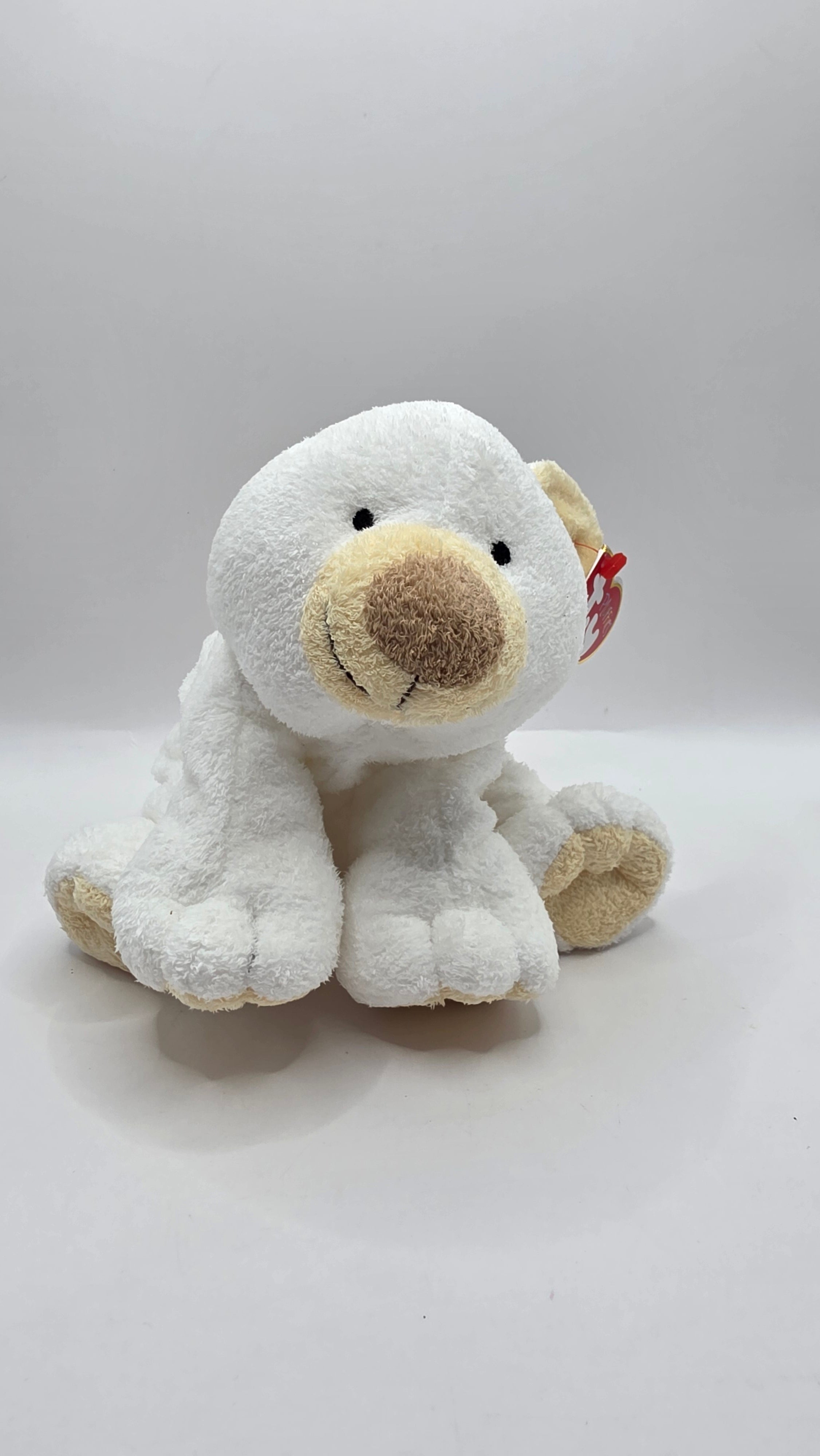 TY Puffies White Bear