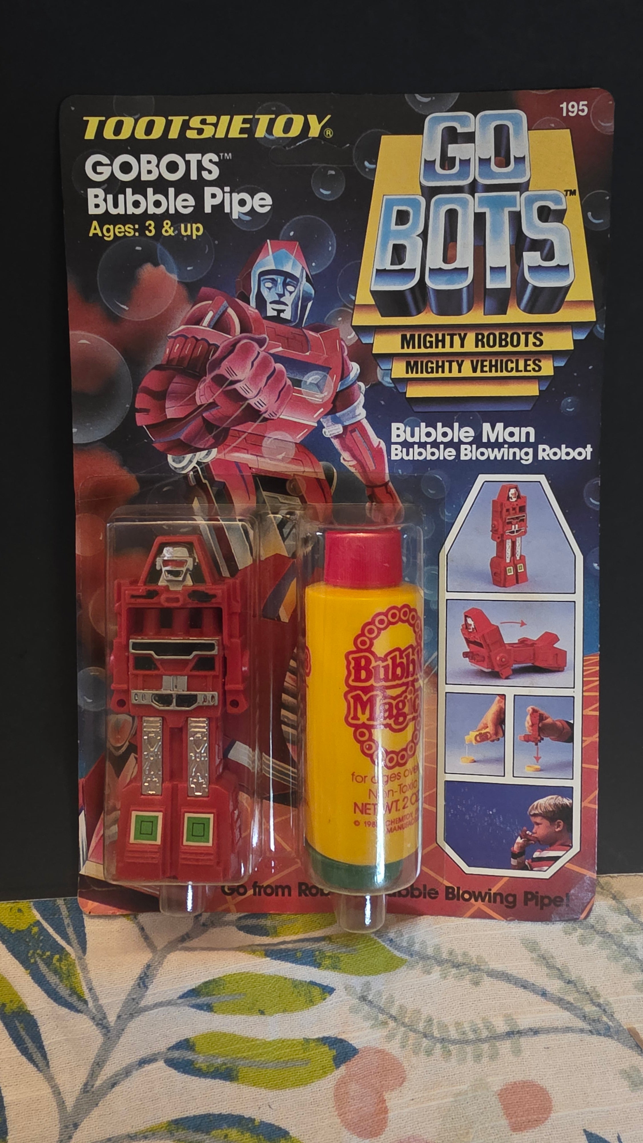 Vintage Go Bots Bubble Figures