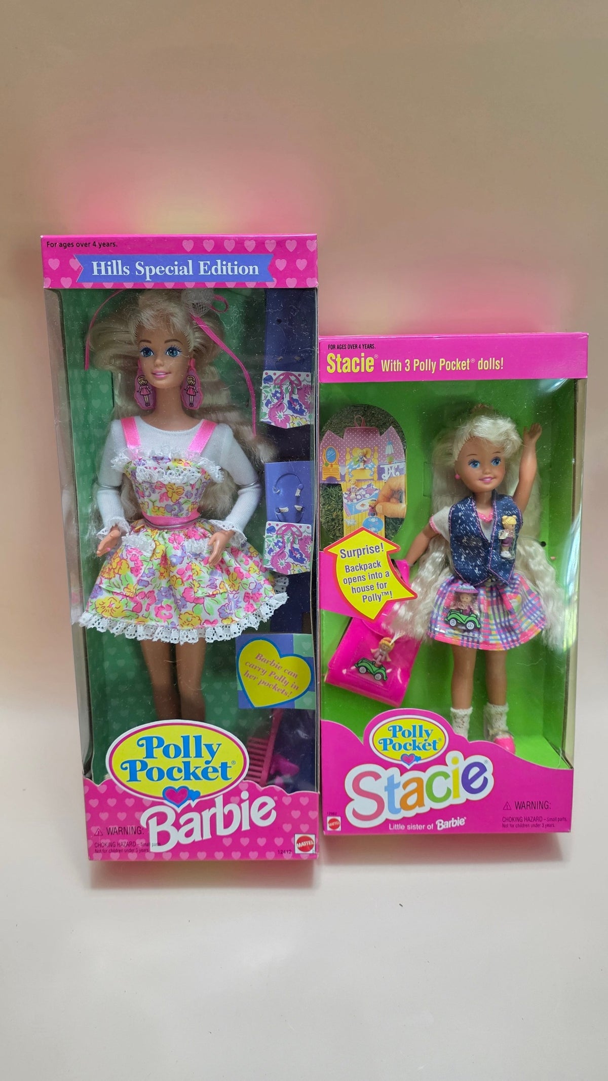Polly Pocket Barbie and Stacie