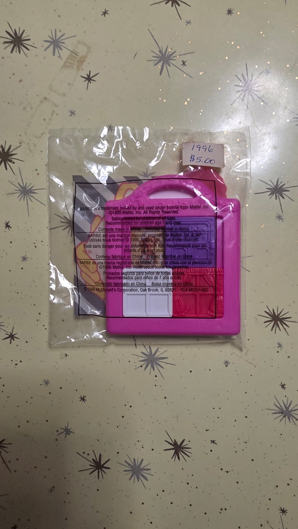 1996 Barbie McDonald's Toy Game