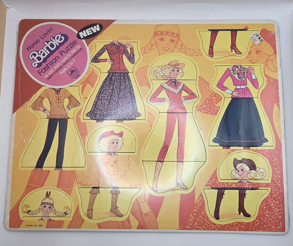 1983 Barbie Dress-Up Puzzles