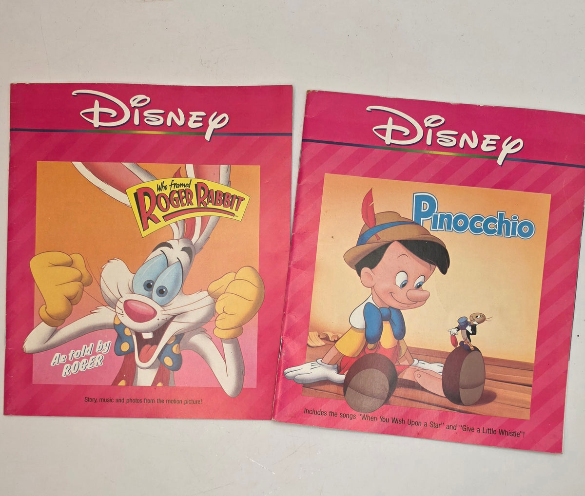 Who Framed Rodger Rabbit & Pinocchio Books