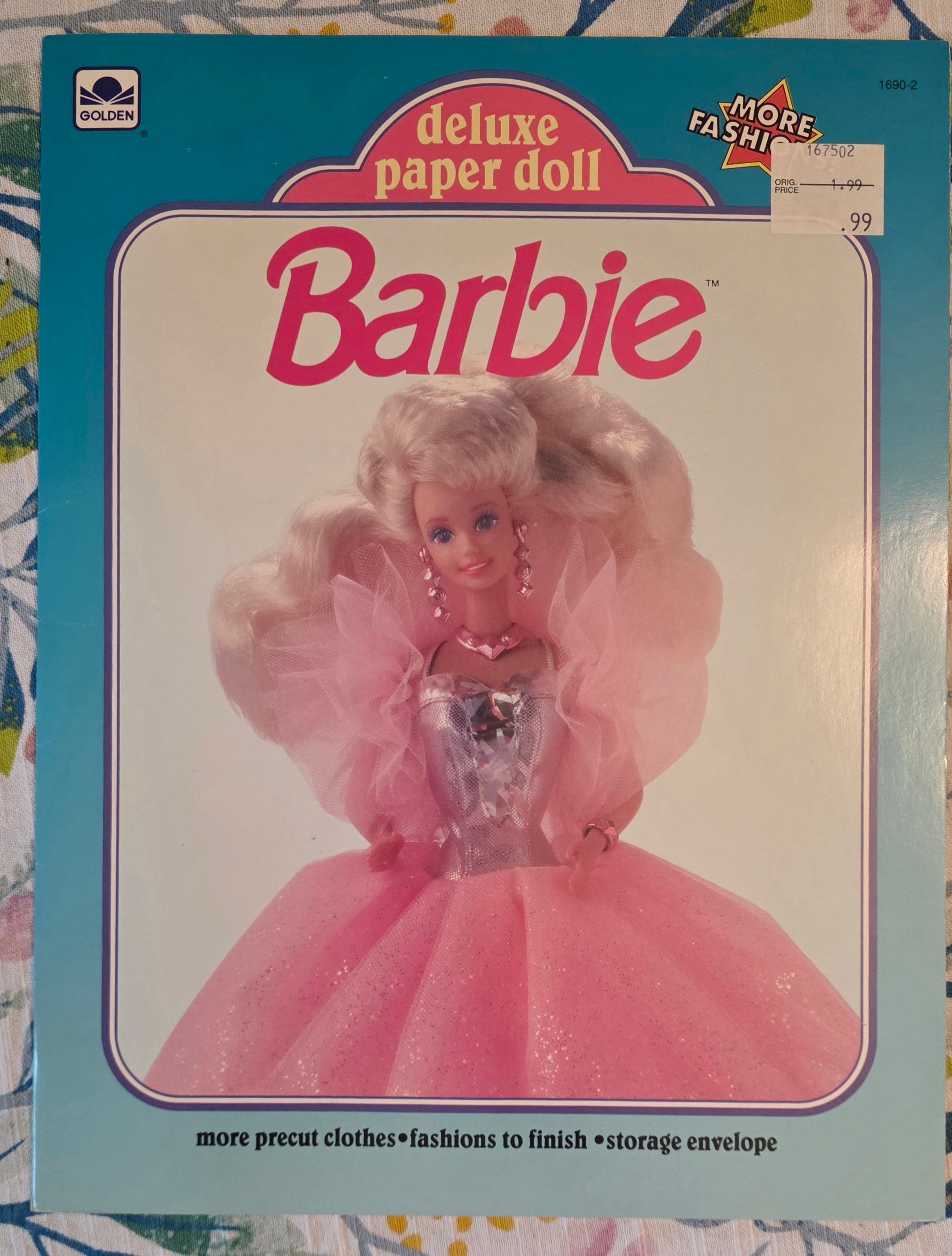 1992 Vintage Barbie Paper Doll