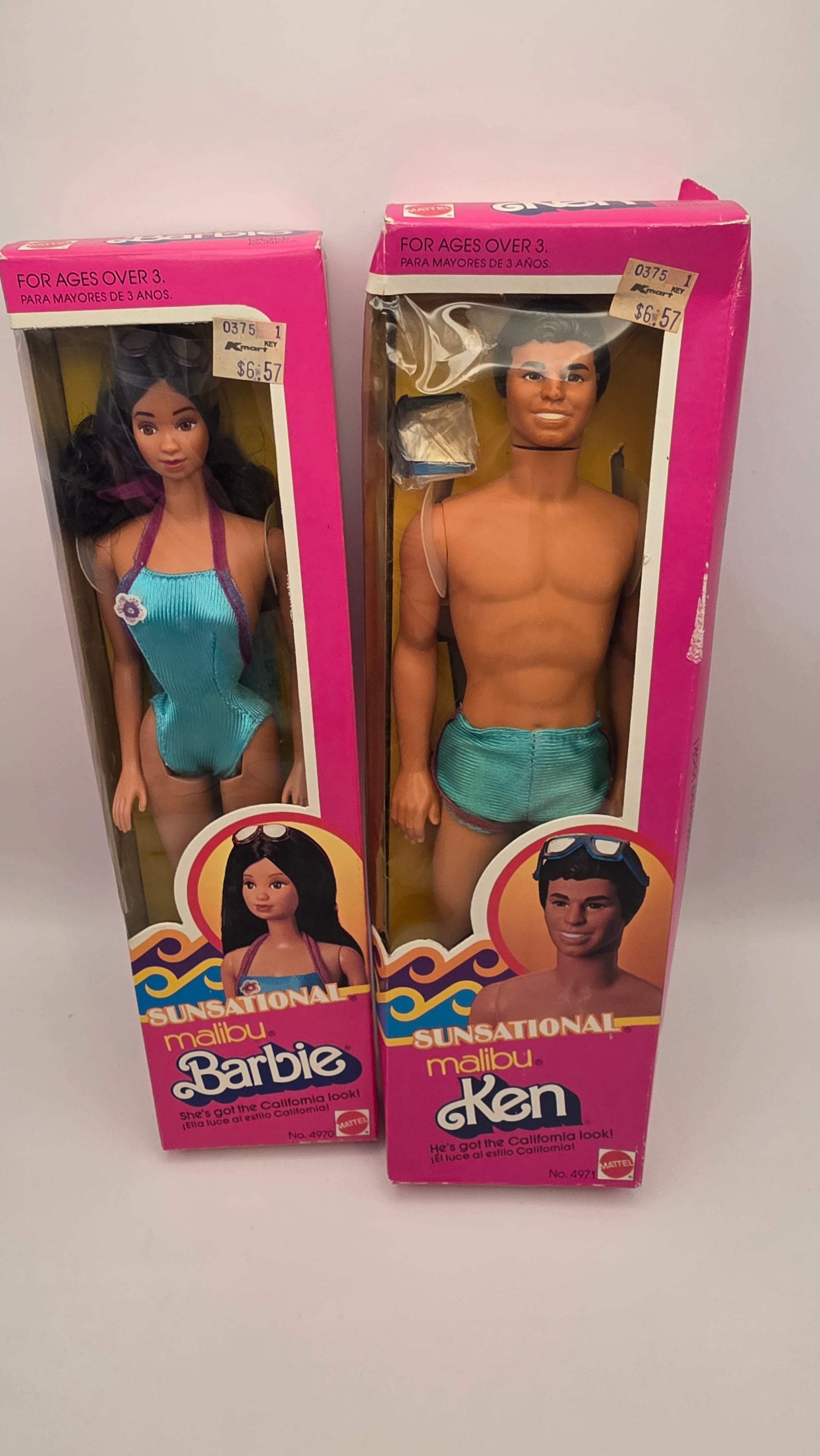 Sunsational Malibu Barbie and Ken Hispanic