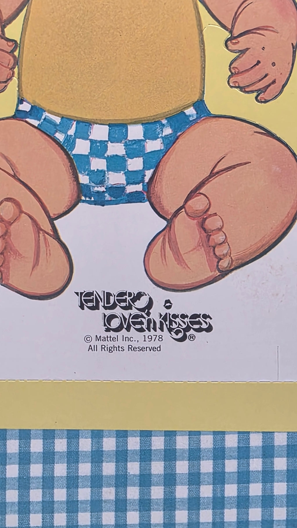 Baby Tender Love and Kisses Paper Doll