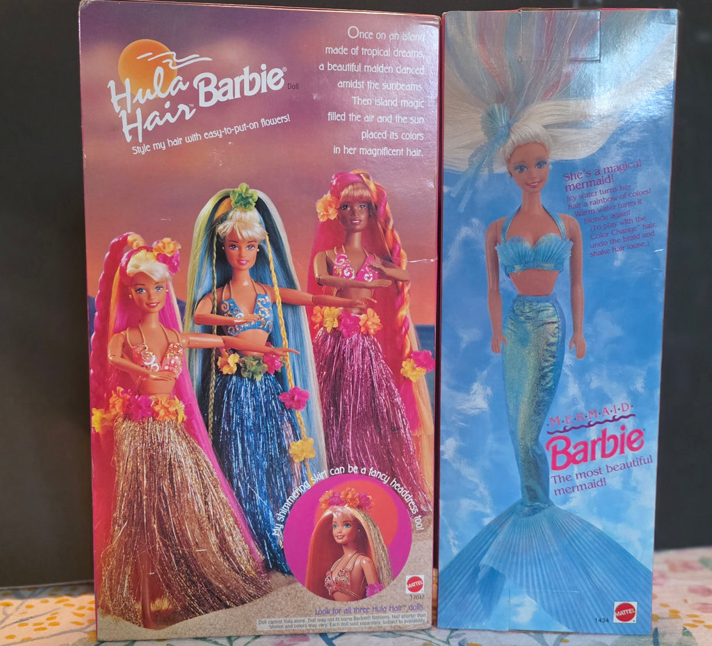 Hula Hair and Mermaid Barbie Set