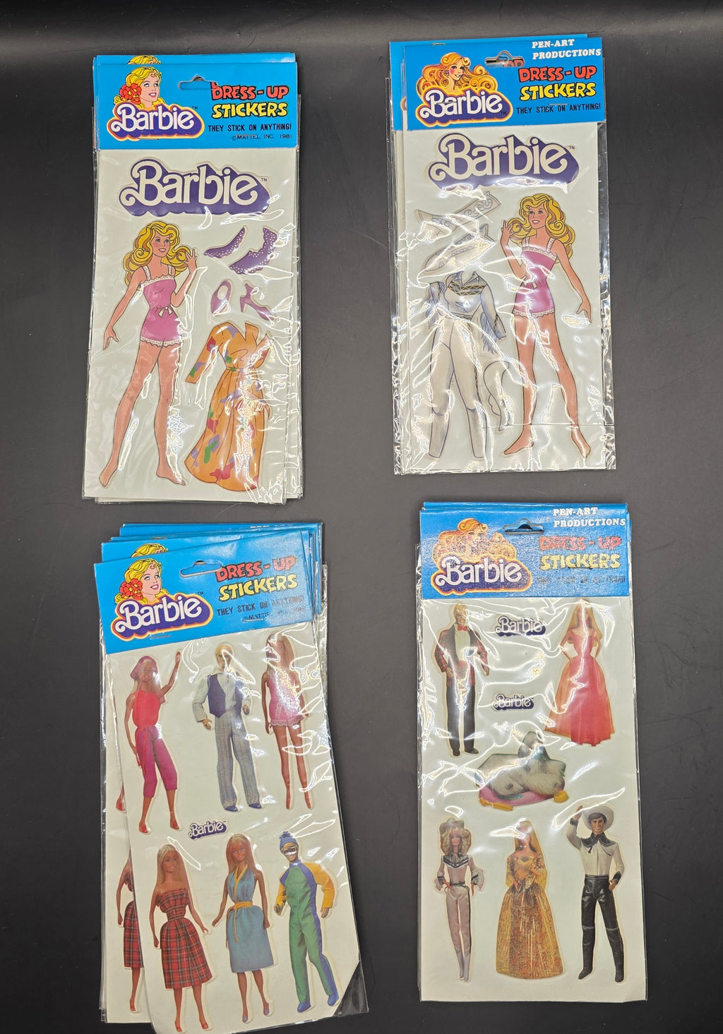 80's Barbie Dress Up Srickers