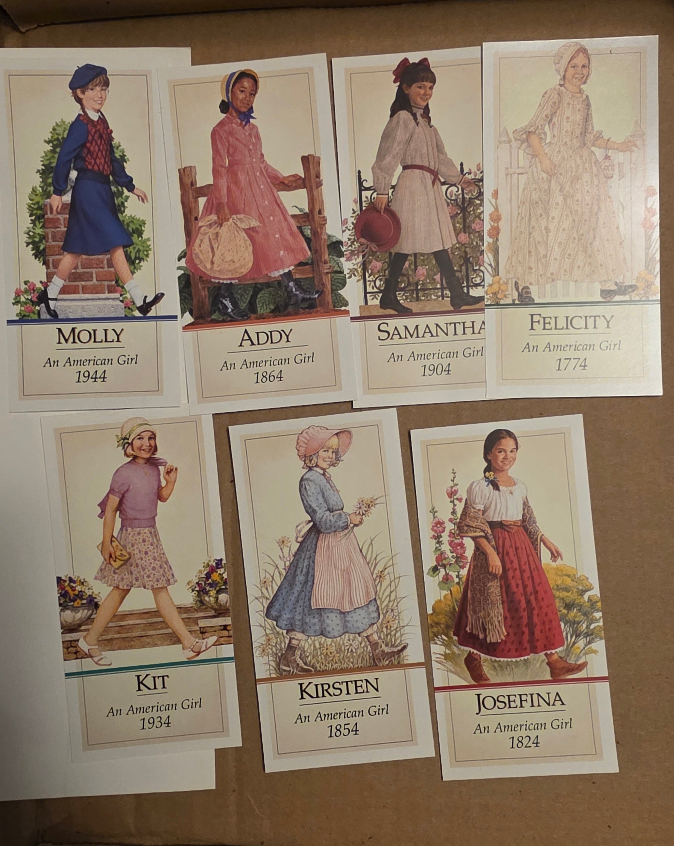 Pleasant Co. American Girl Bookmark Set of 7