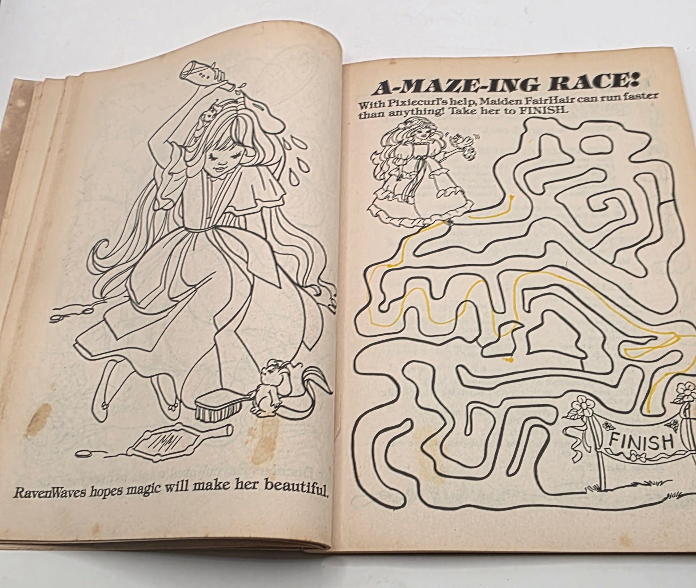 Damaged Lady Lovely Locks Coloring book