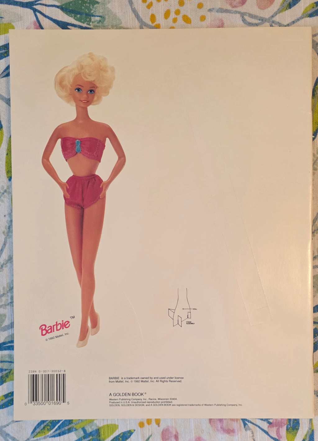 1992 Vintage Barbie Paper Doll